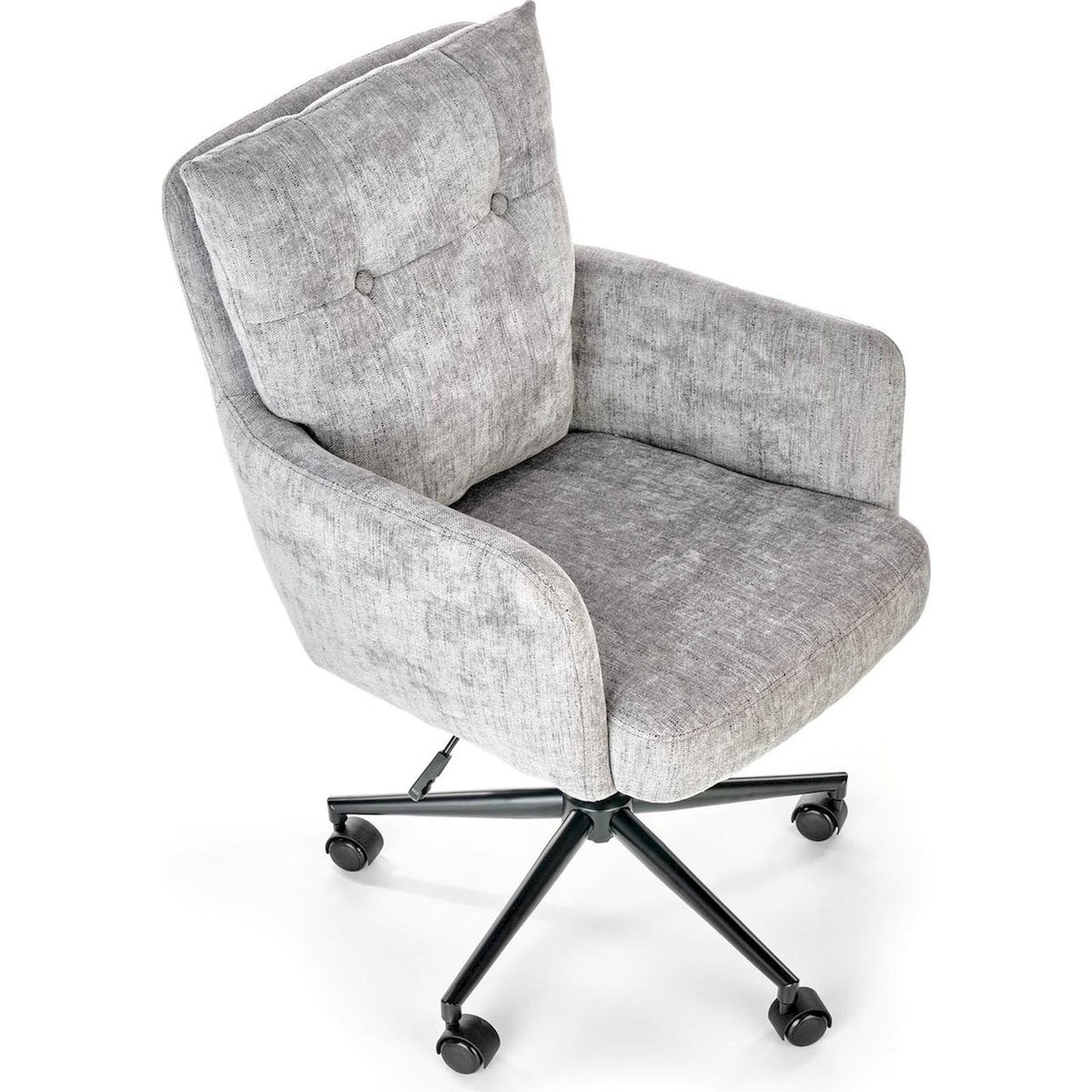 Fauteuil de bureau pivotant collection HOSILK gris cendré, RECOLLECTION