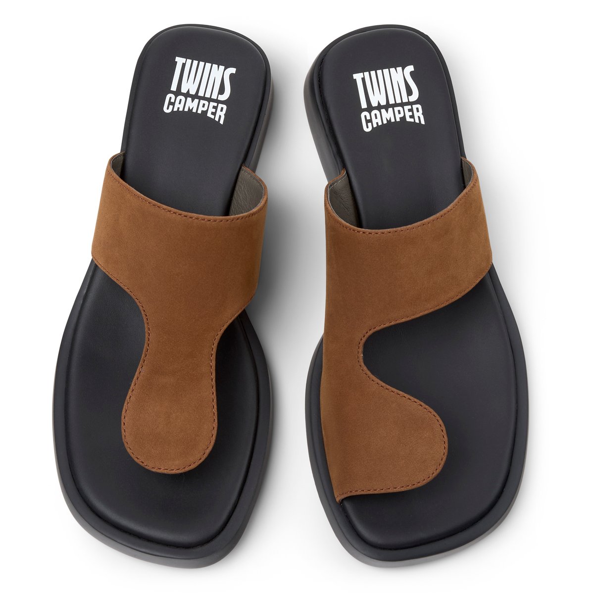 Sandales Cuir DANA TWINS marron moyen, CAMPER