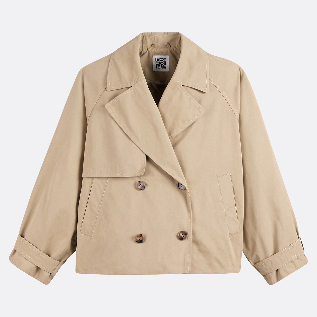 Trench court oversize, Signature MARCELLIN beige, LA REDOUTE COLLECTIONS