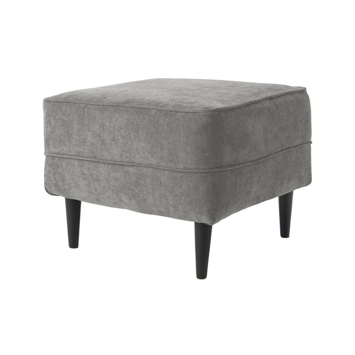 Repose-pieds tissu - OSCAR gris, CAMIF
