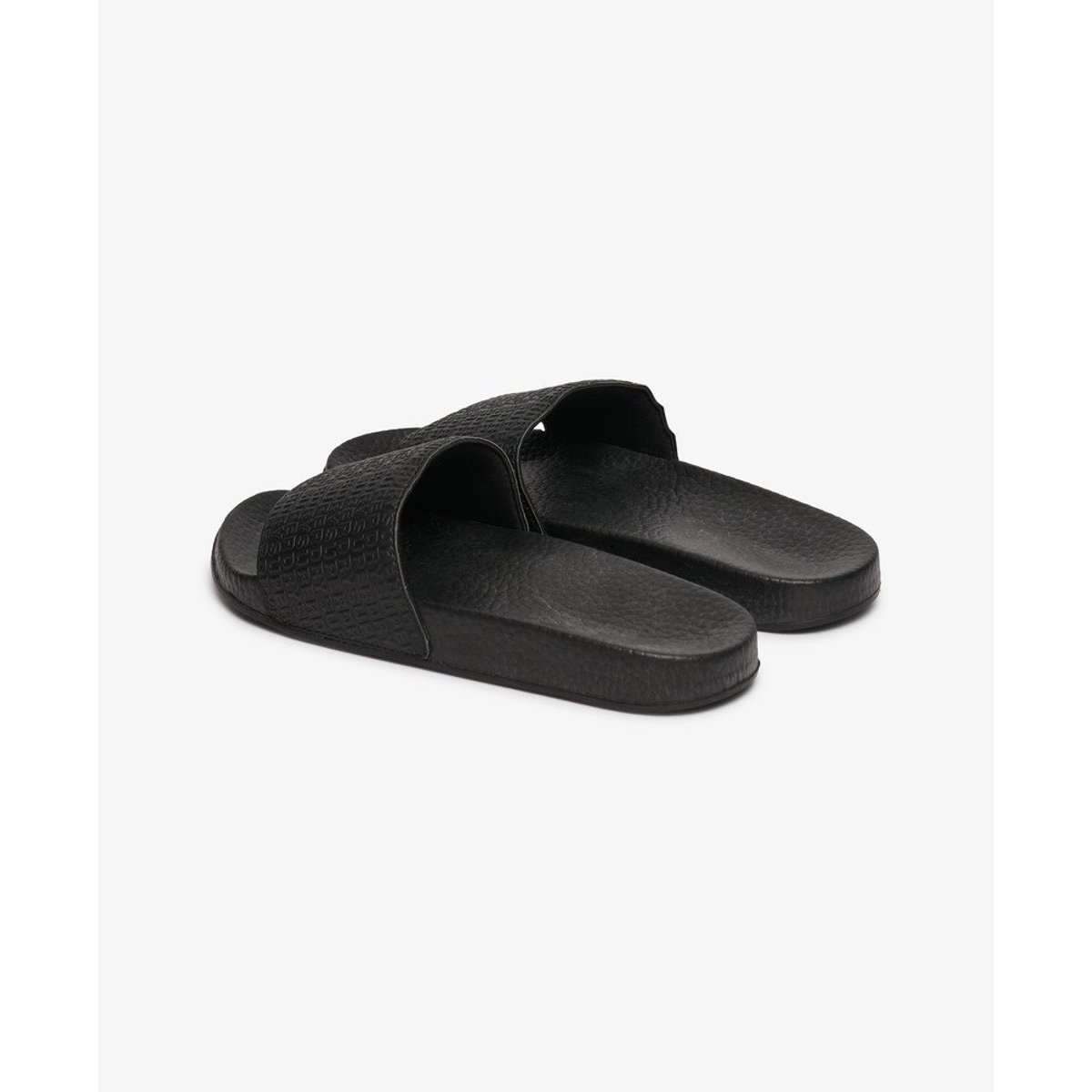 Claquettes de Piscine Monogram noir, SUPERDRY
