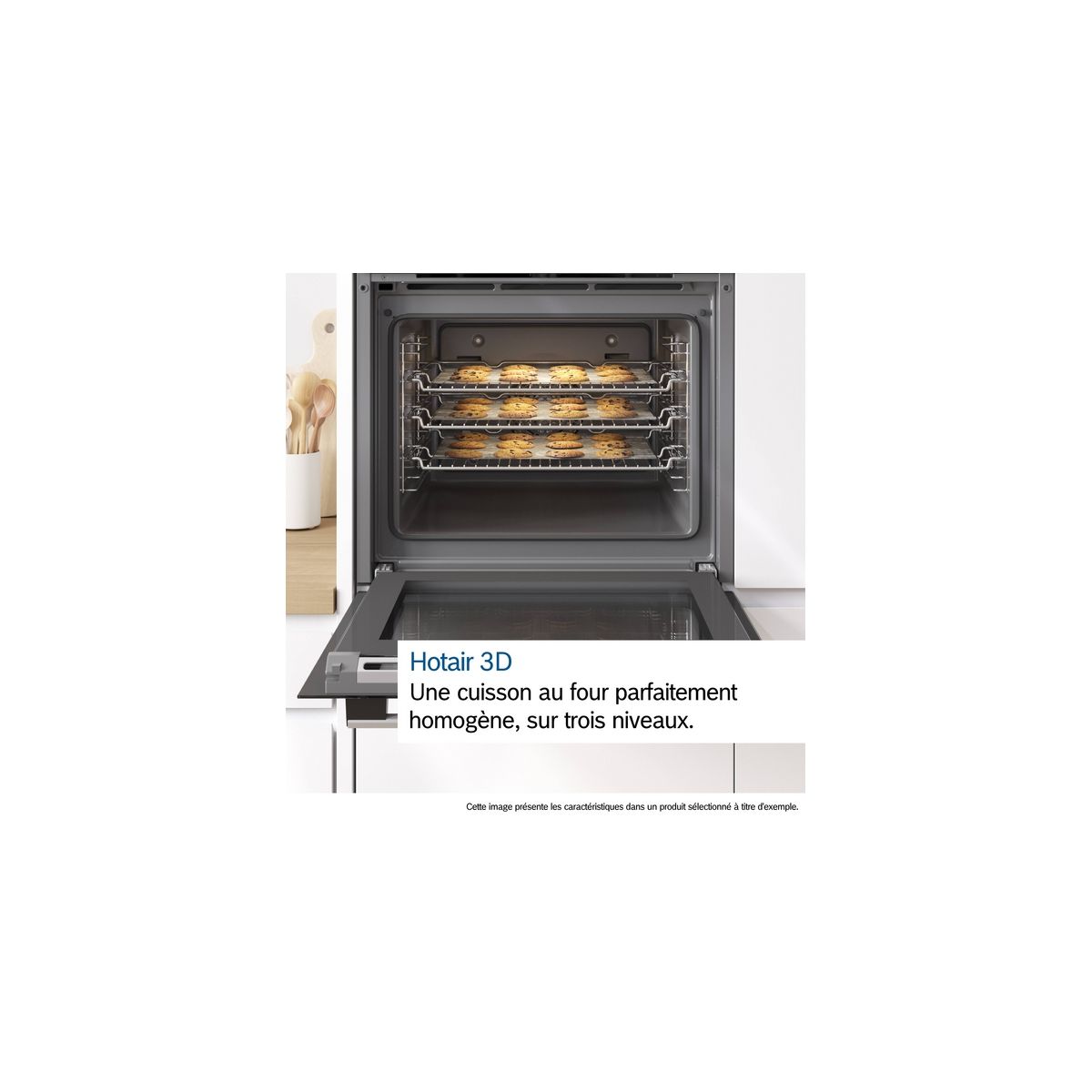 Four encastrable HBA372BB4 Air Fry - Pyrolyse, Mode Friture Sans Huile Air Fry, AutoPilot couleur unique, BOSCH