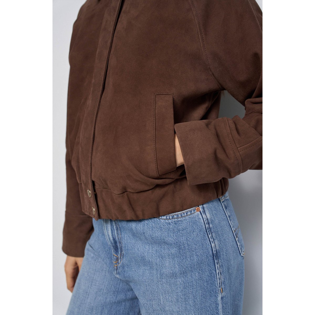 BOMBER EN CUIR marron, SALSA JEANS