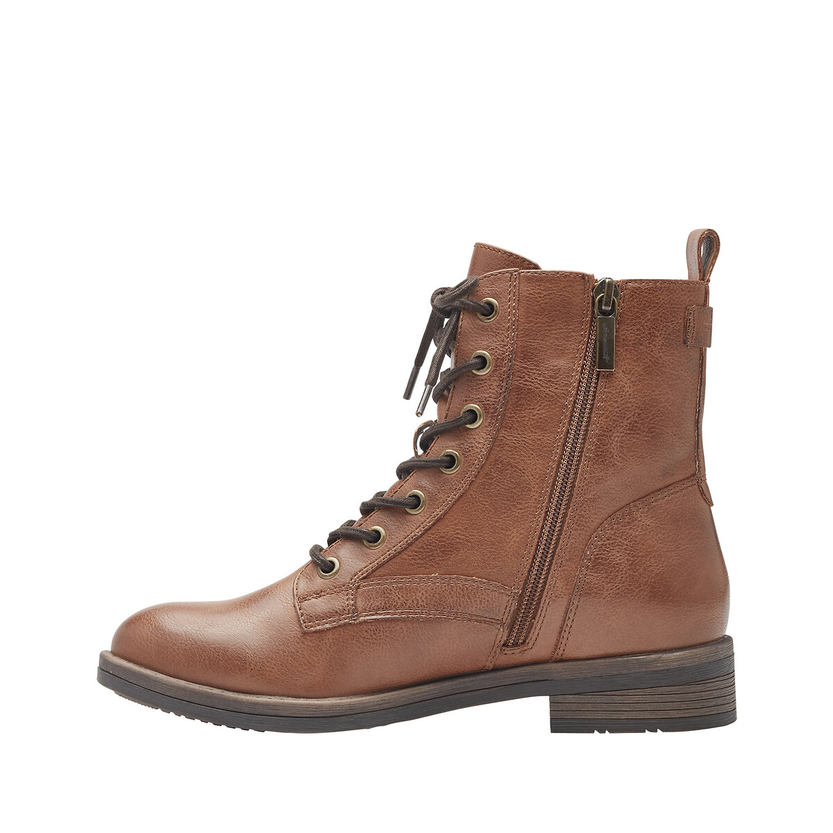 Lace-Up Ankle Boots cognac, TAMARIS