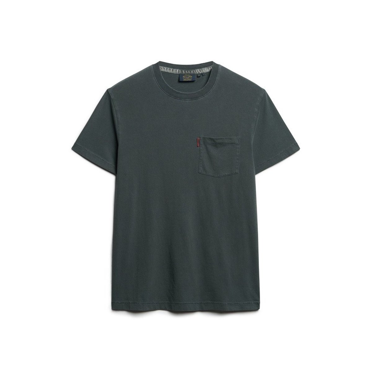 T-shirt délavé à poche Essential noir délavé, SUPERDRY