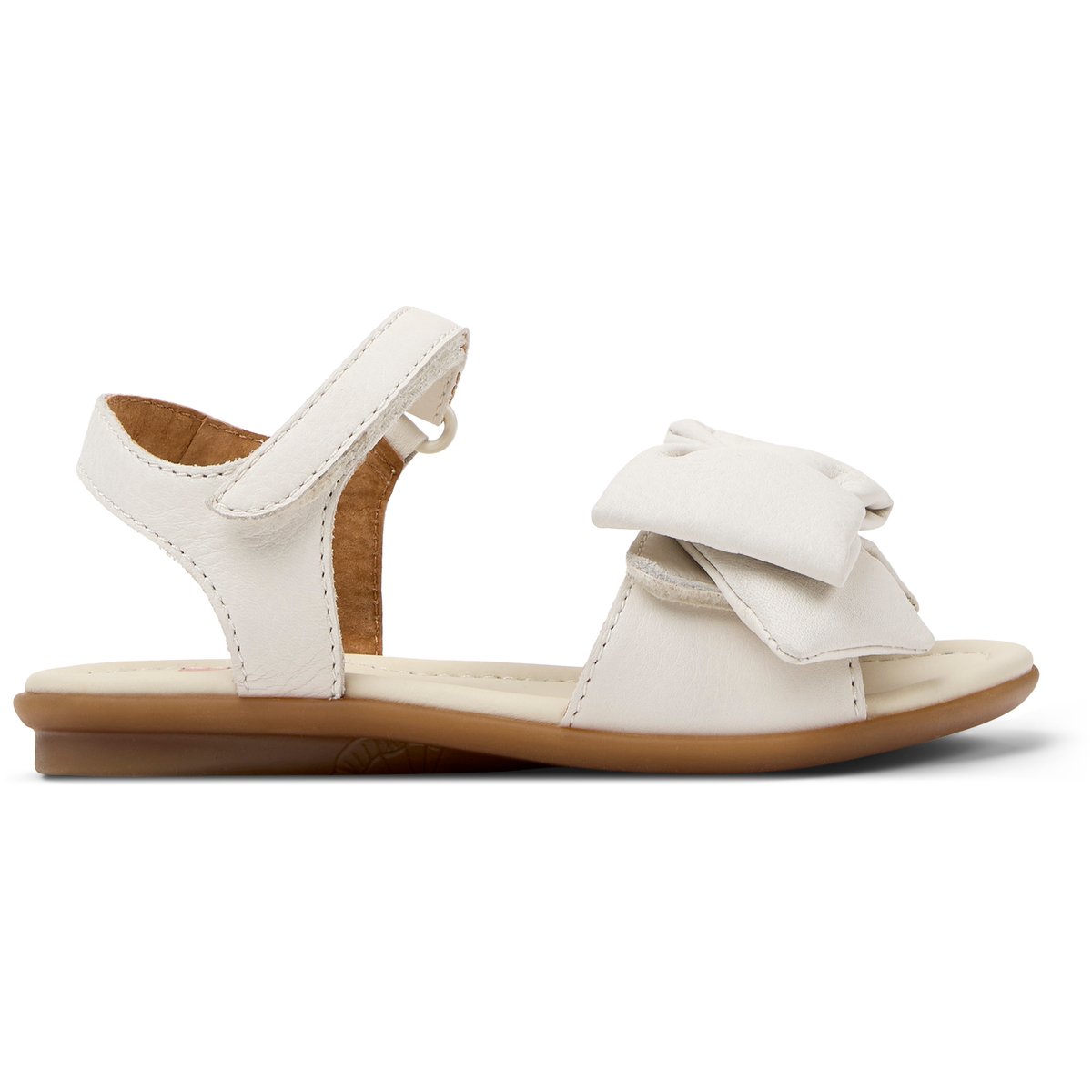Sandales Right cuir blanc naturel, CAMPER