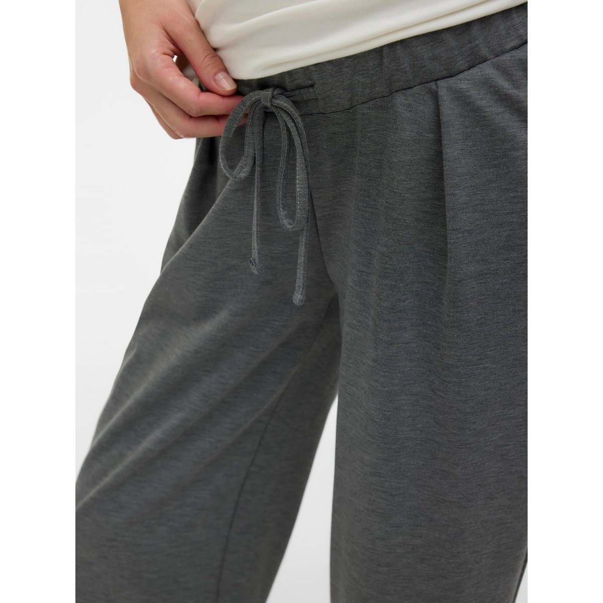 Pantalon medium grey melange, MAMA LICIOUS