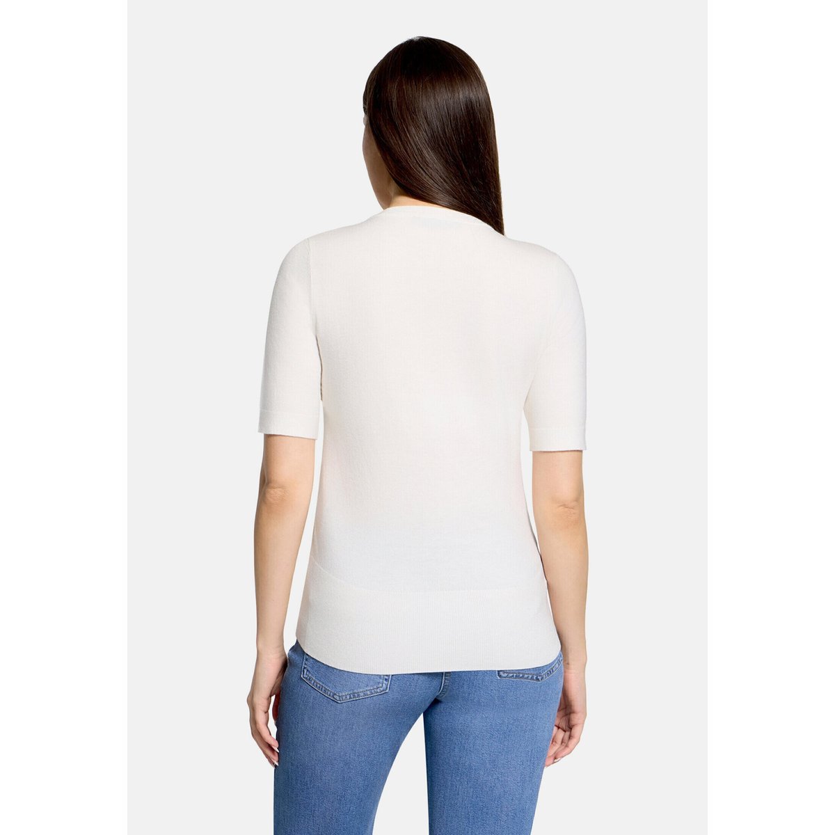Pull-over basique manches courtes blanc, BETTY BARCLAY