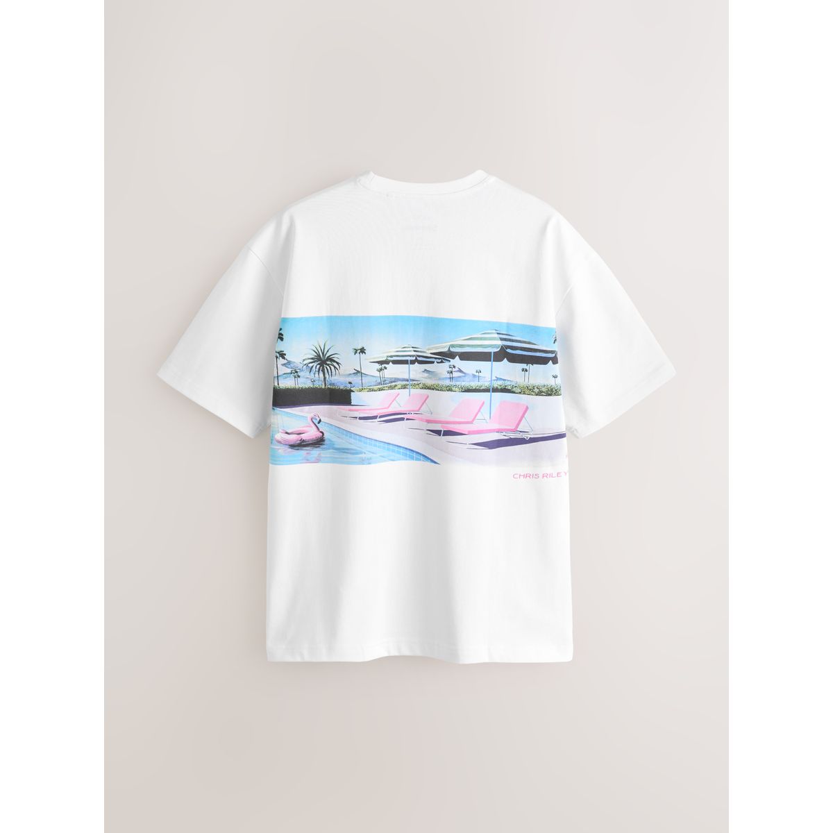 T-shirt seminal piscine blanche chris riley, NEXT
