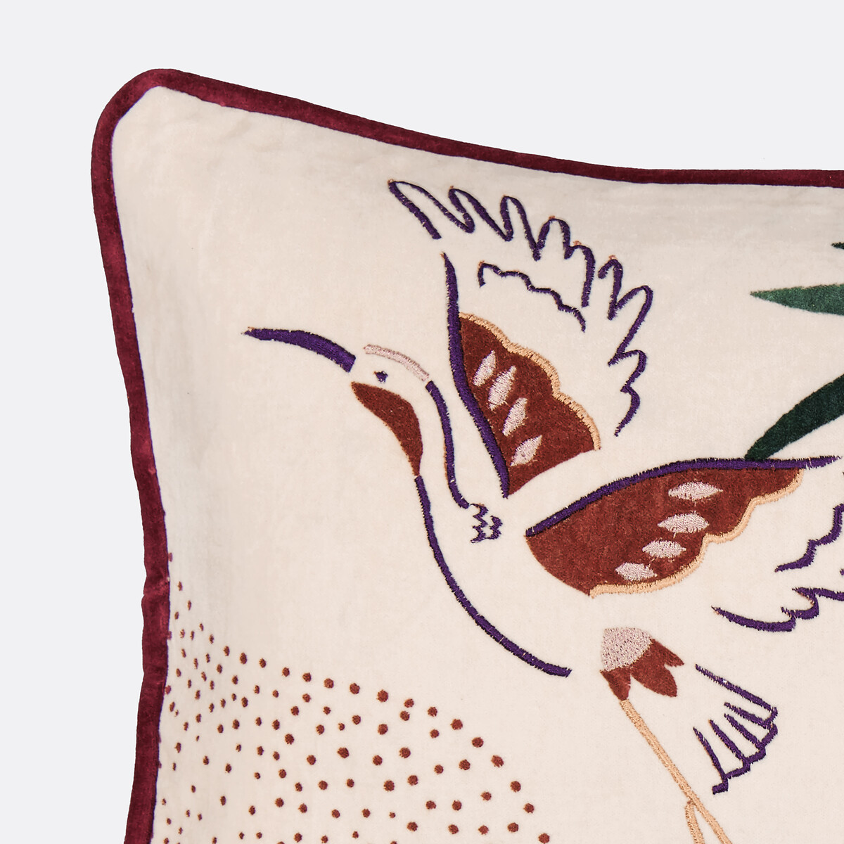 Housse de coussin rectangulaire en velours, Izaia multicolore, LA REDOUTE INTERIEURS