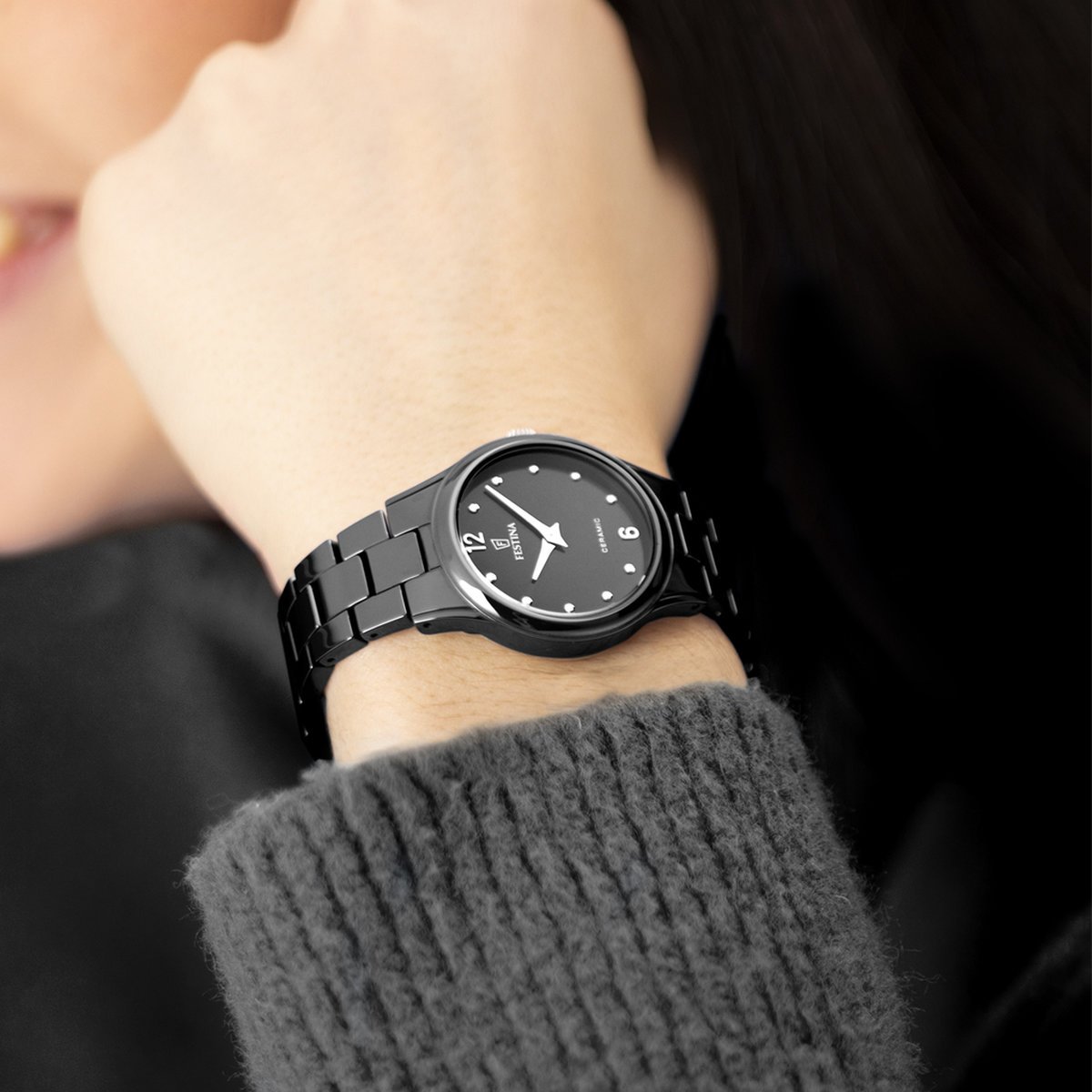 Montre Analogique CERAMIC noir noir noir, FESTINA