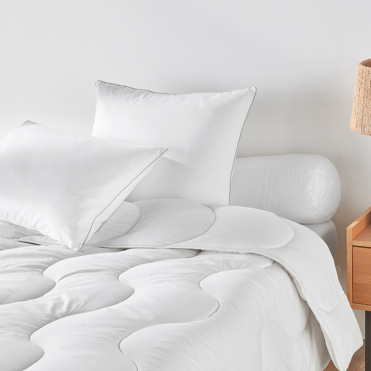 Oreiller modulable ferme latex anti-acarien blanc, LA REDOUTE INTERIEURS