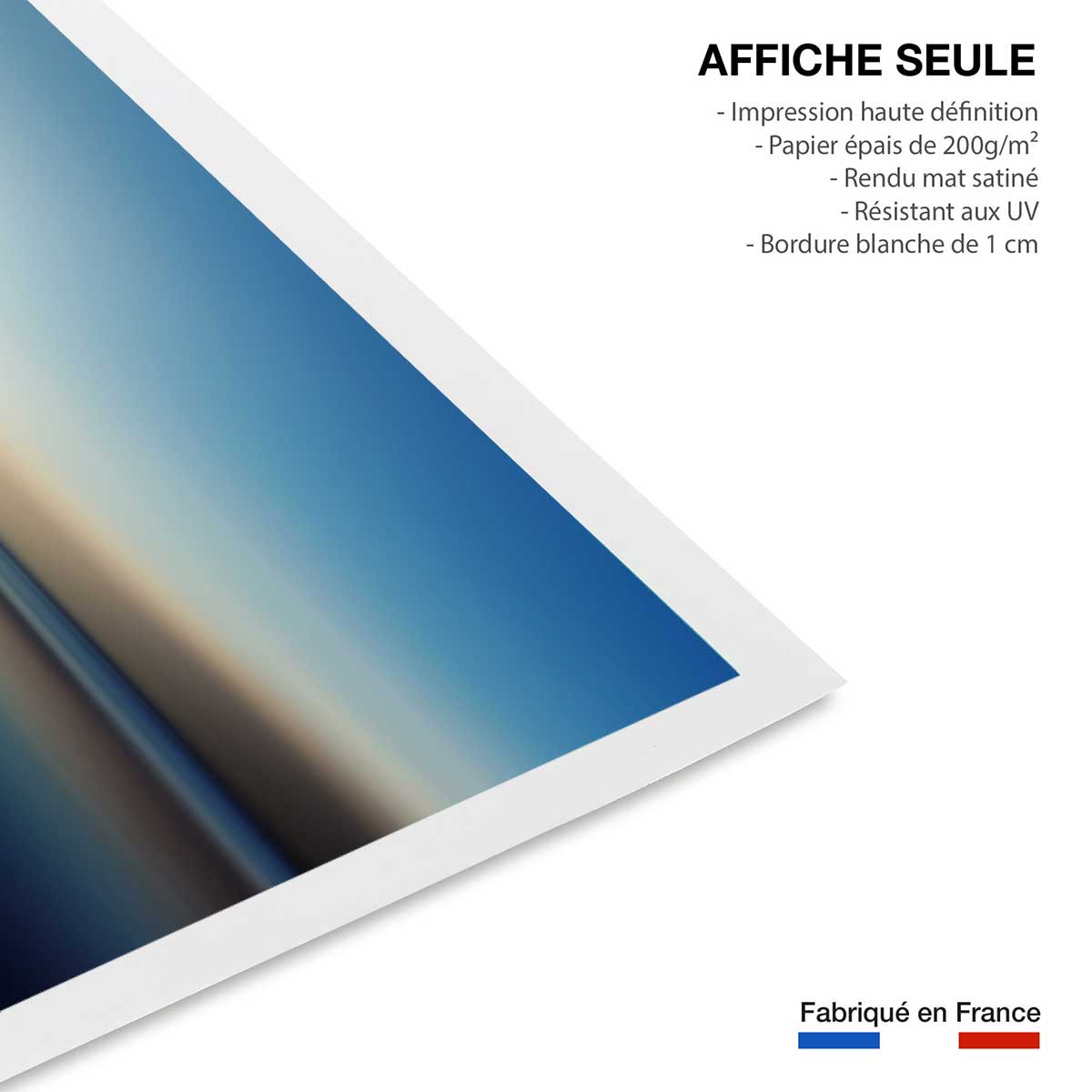 Poster glacis boat affiche seule, HEXOA