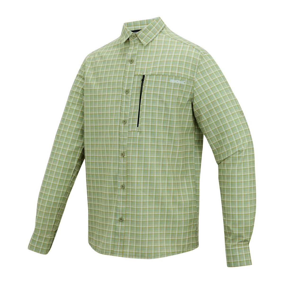 Chemise de voyage motif/style à carreaux sauge clair, REGATTA