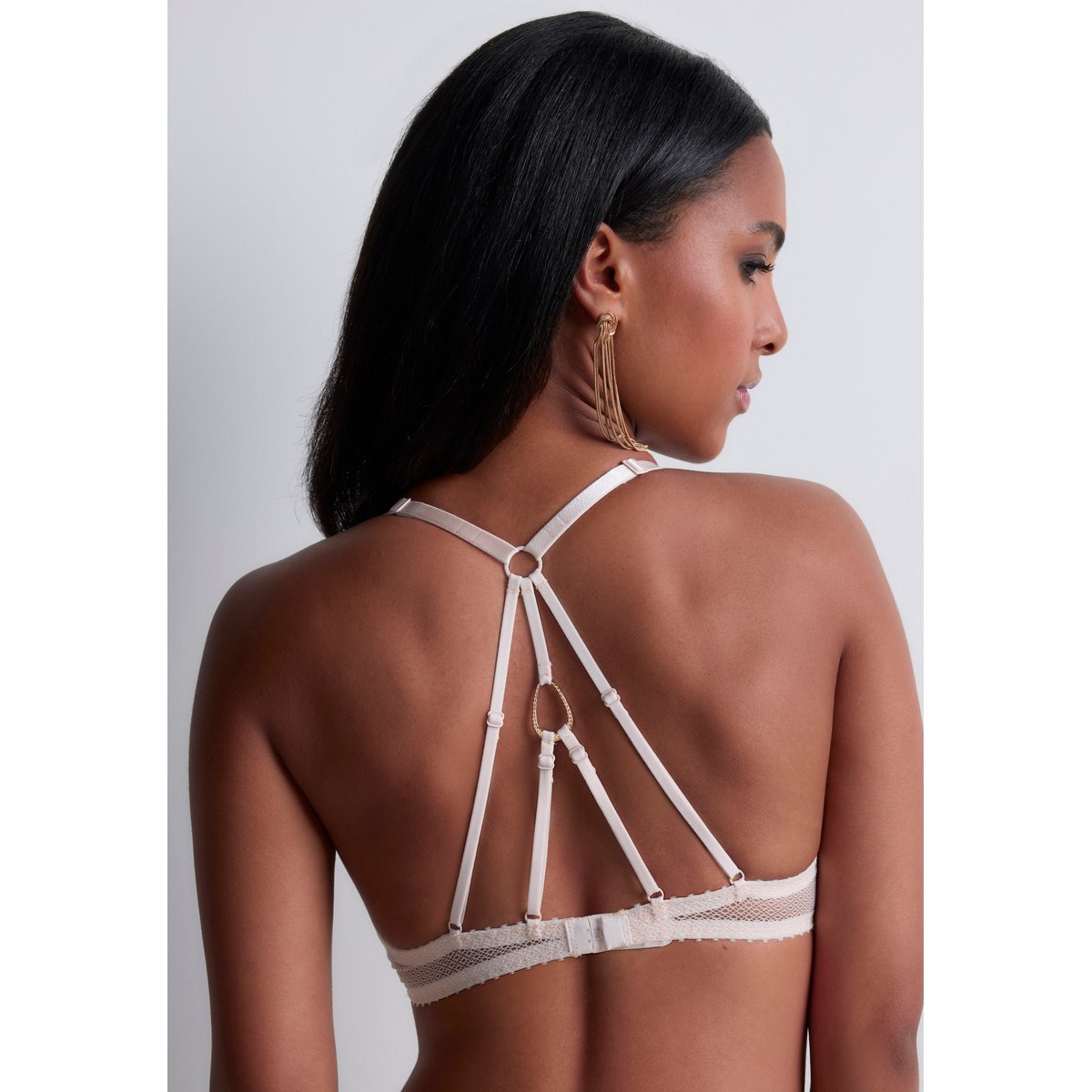 Soutien gorge Triangle bralette Flawless Love beige, AUBADE