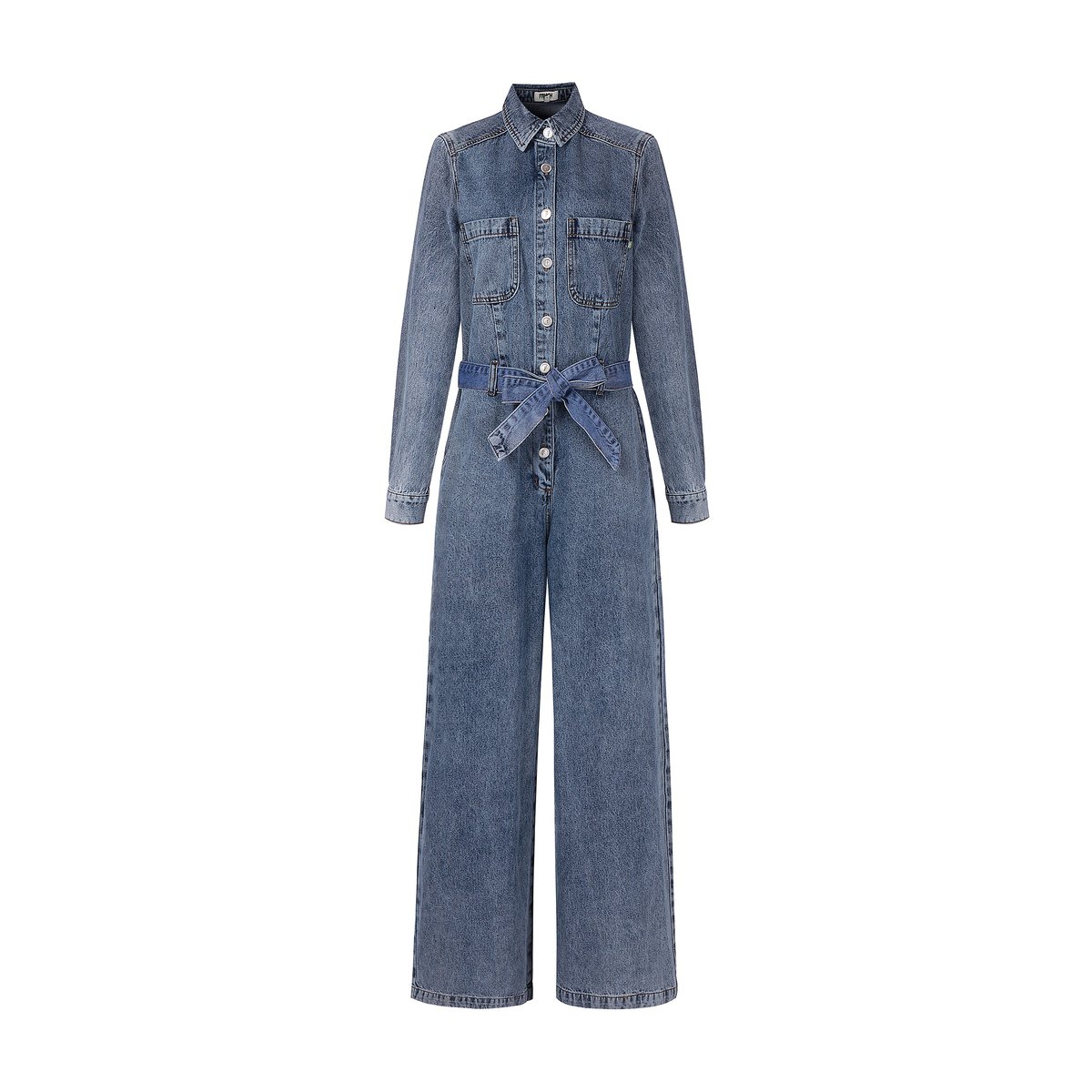 Combinaison en coton VERVEINE bleu jean, FRNCH