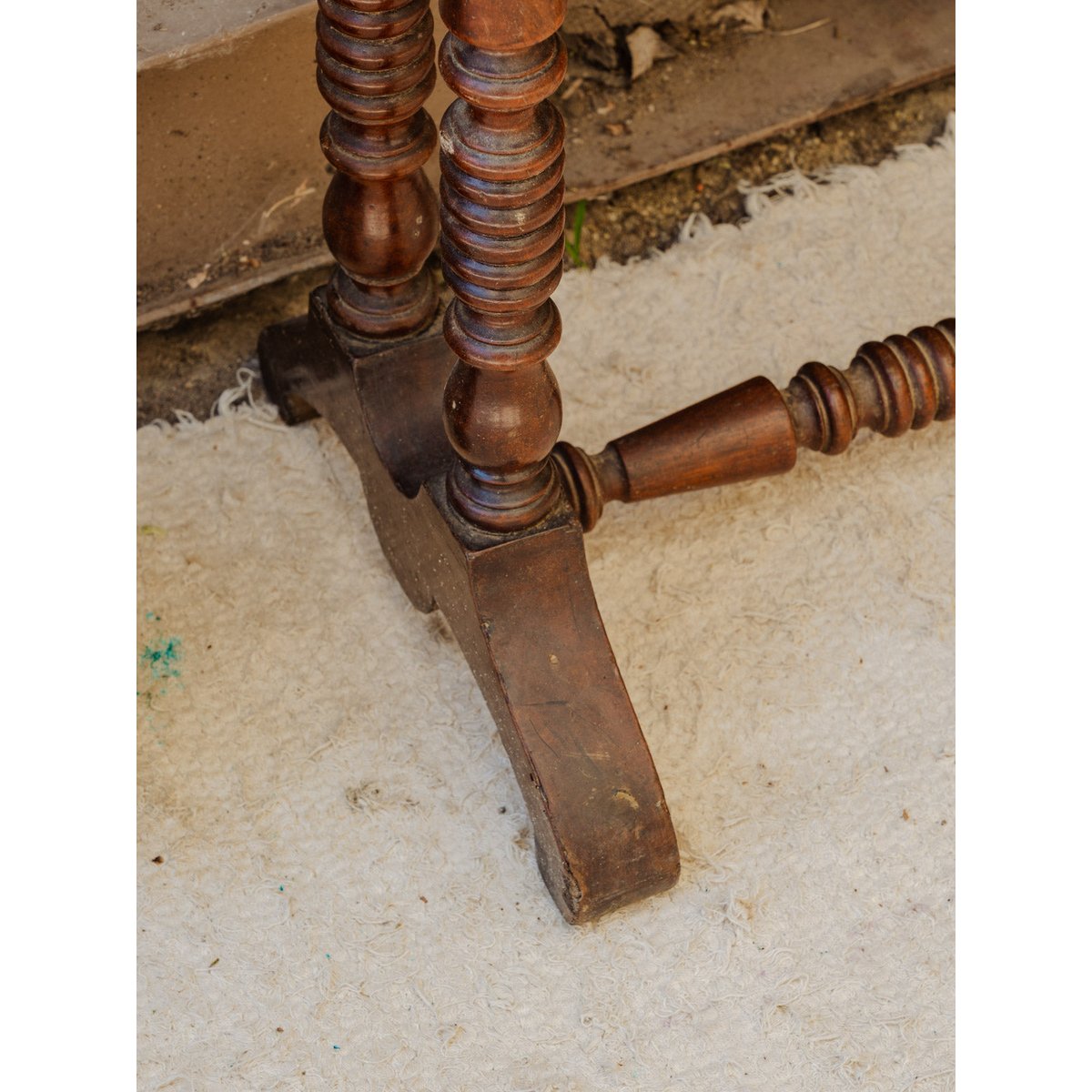 Meuble d'appoint en bois Francine N°1080 - Bon état bois foncé, DEBONGOUT