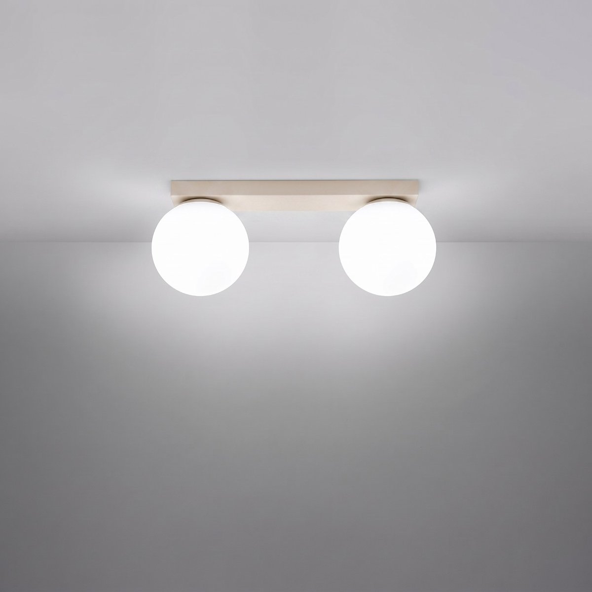 Plafonnier Acier Beige G9 2 Yoli beige, EDEN