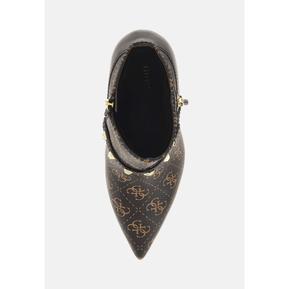 Bottine Ankle-Boot Aylo Logo 4G marron, GUESS