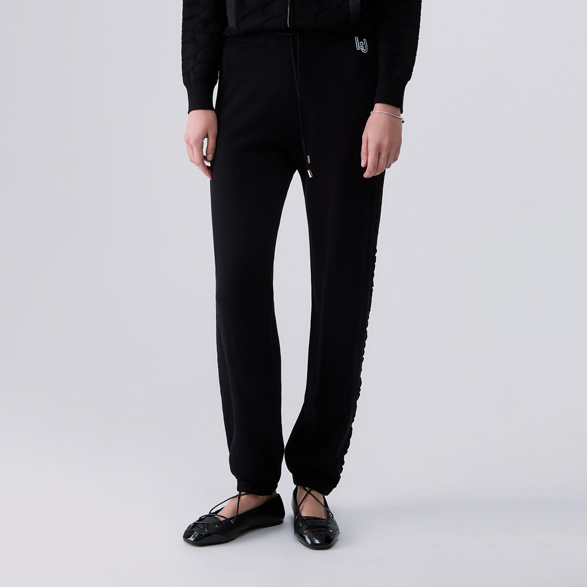 Pantalon long en maille noir, LIU JO