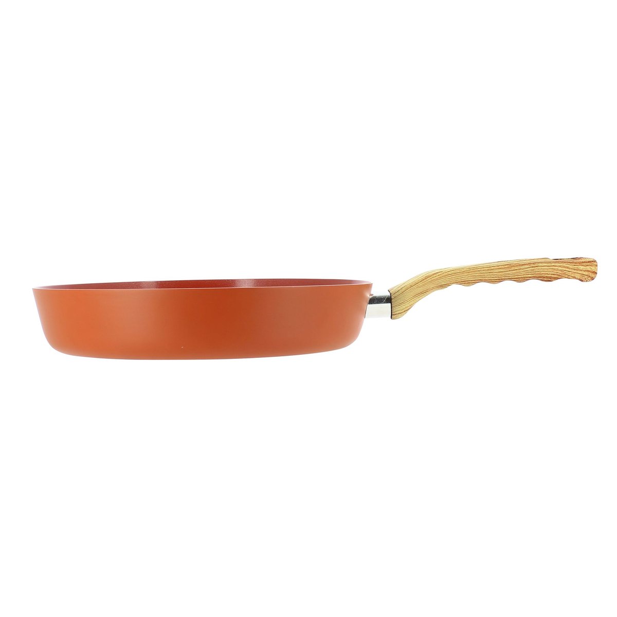 Poêle 28cm en aluminium recyclé, COLORAMA brique, MENASTYL
