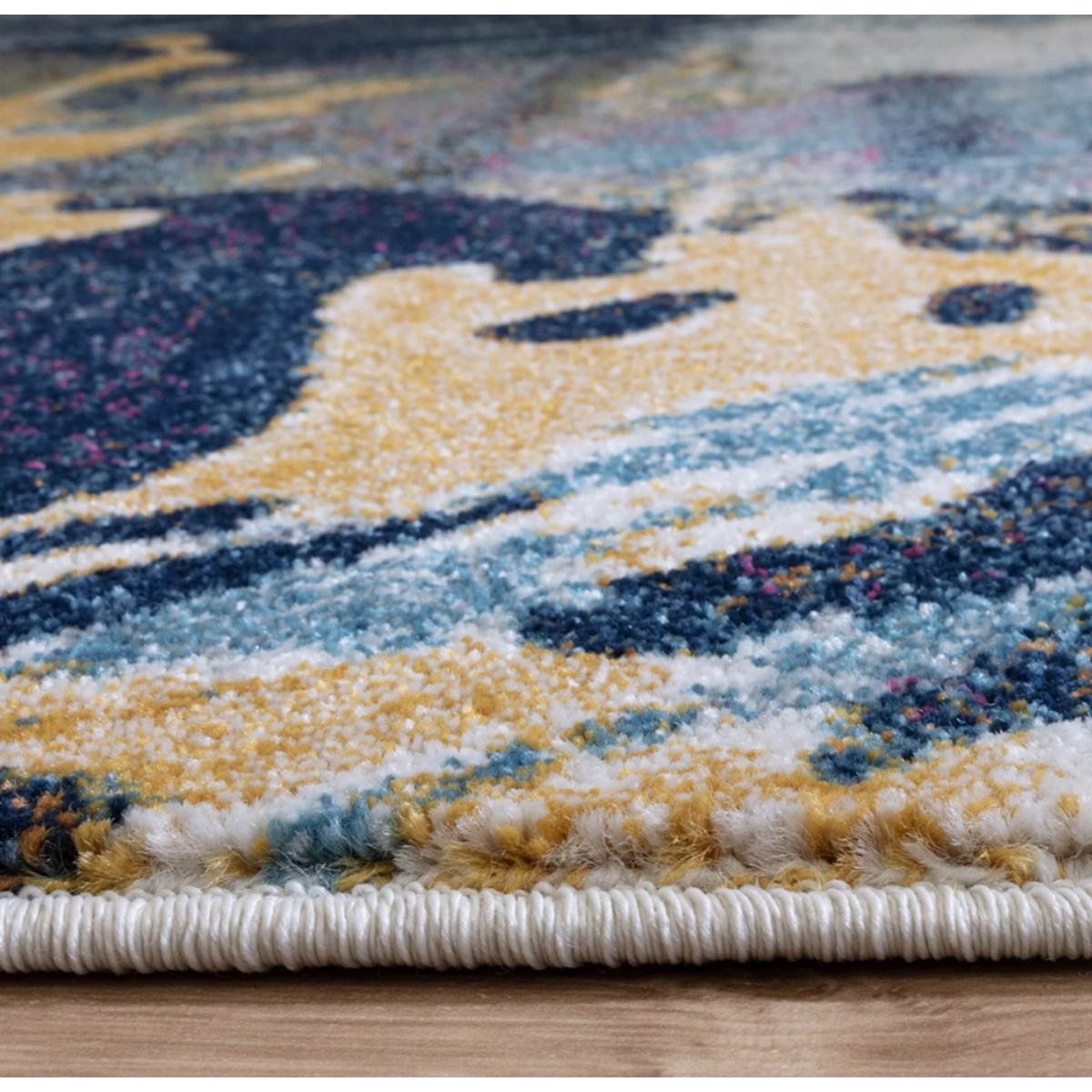 Tapis tissé plat moderne AURAL multicolore, NOVATREND