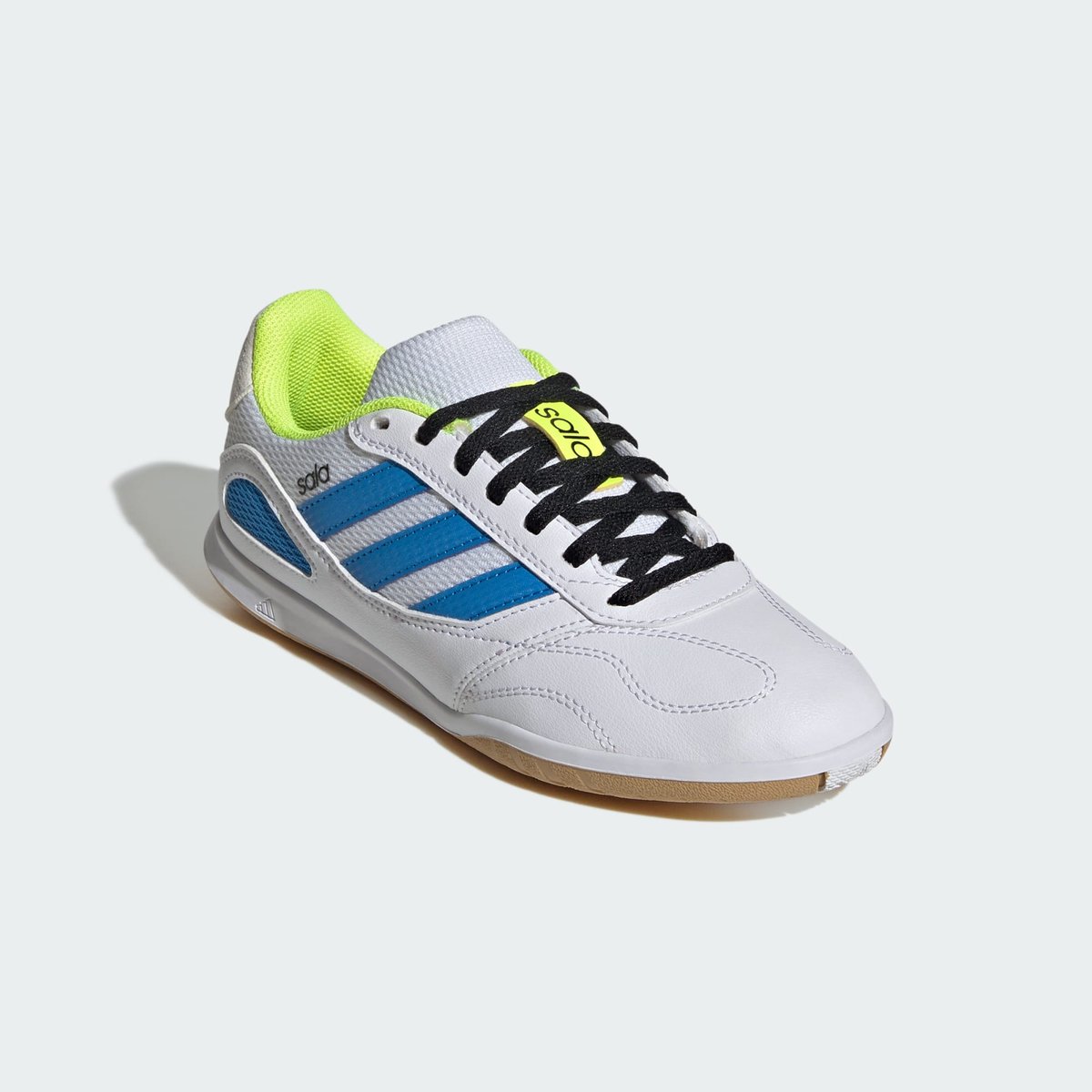 Chaussure De Football Super Sala Competition Iii Indoor Enfants Chaussure De Football Super Sala Competition Iii Indoor Enfants cloud white / lucid ray blue / solar yellow, adidas Performance