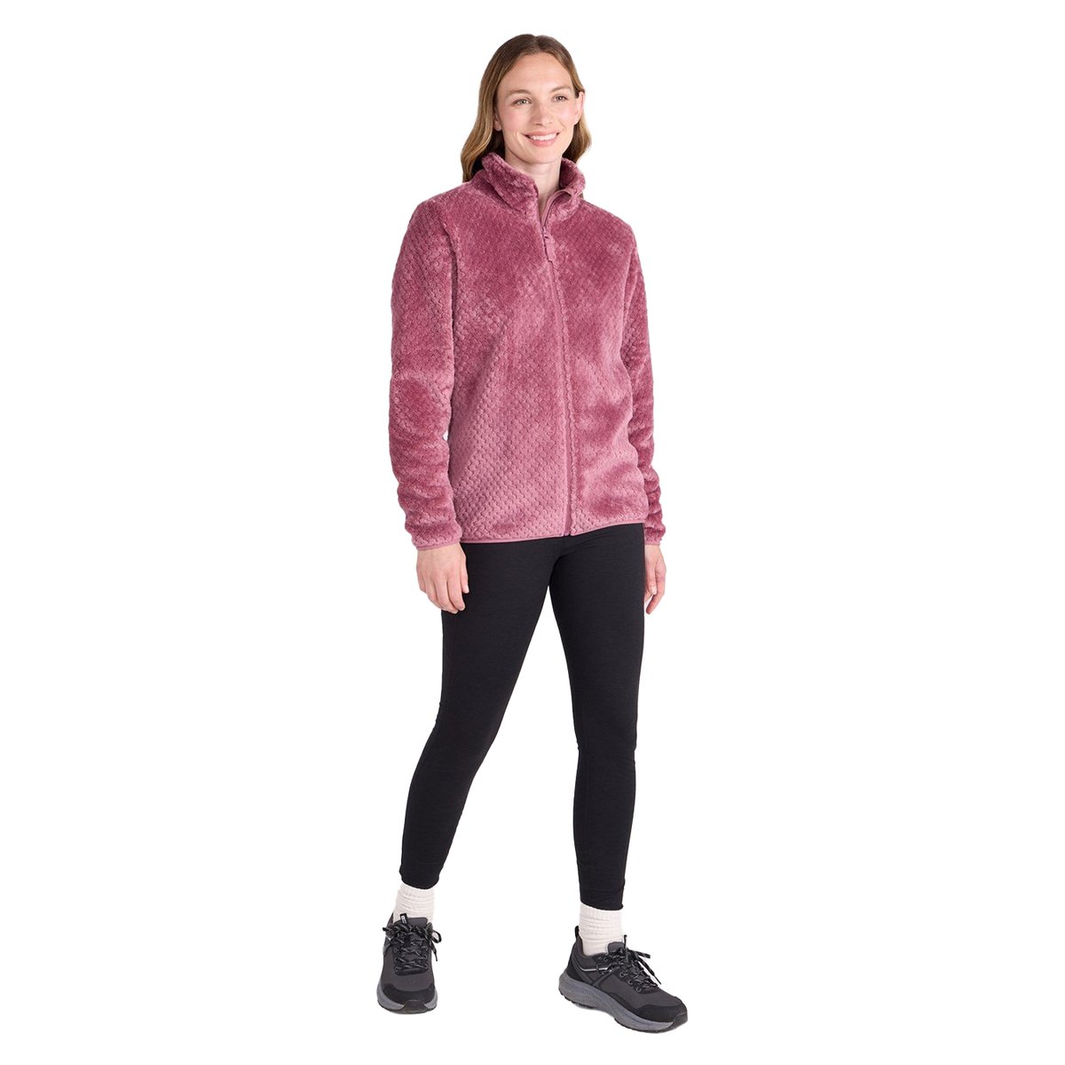 Veste polaire motif/style alvéolé IVY rose, MOUNTAIN WAREHOUSE