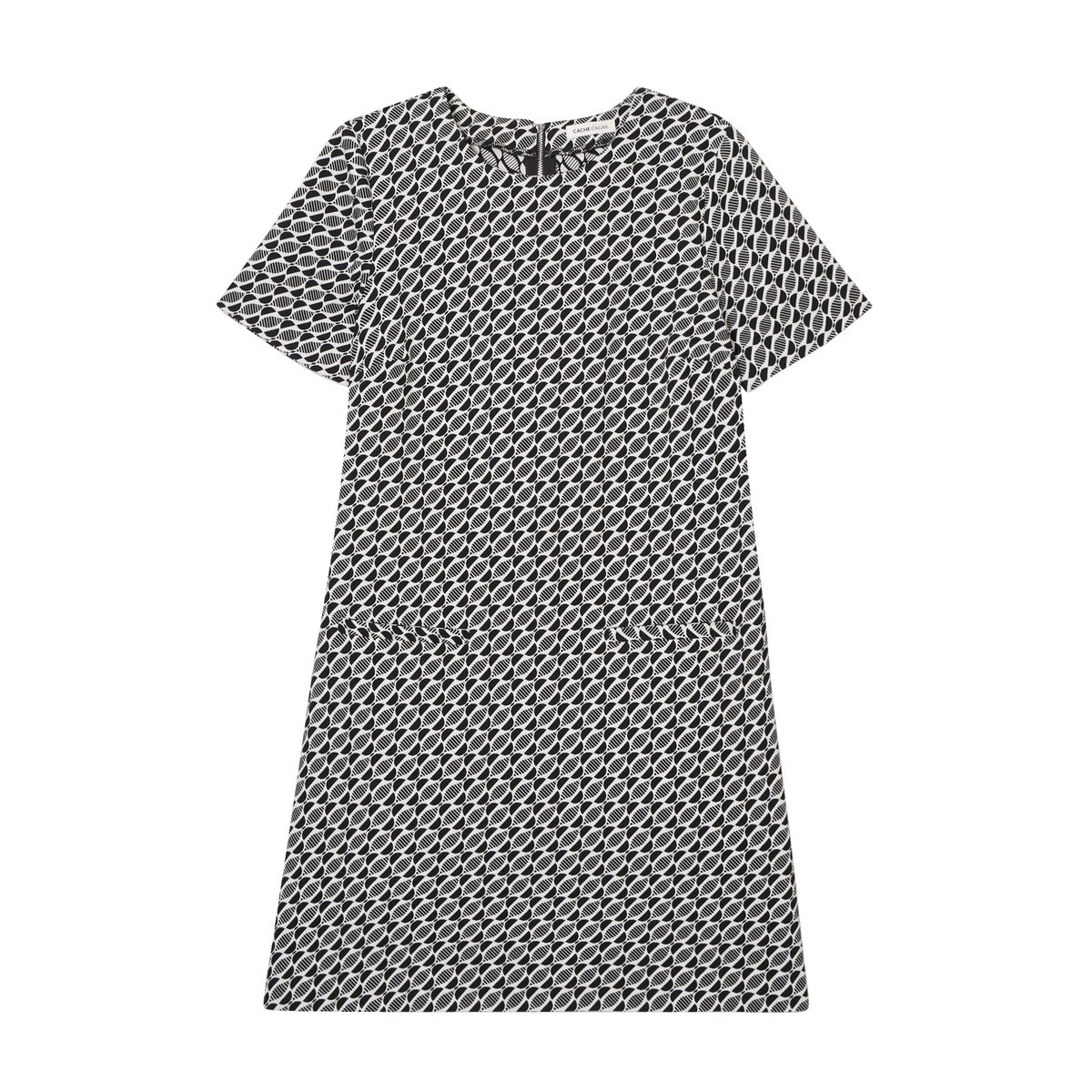 Robe droite manches courtes noir, CACHE CACHE