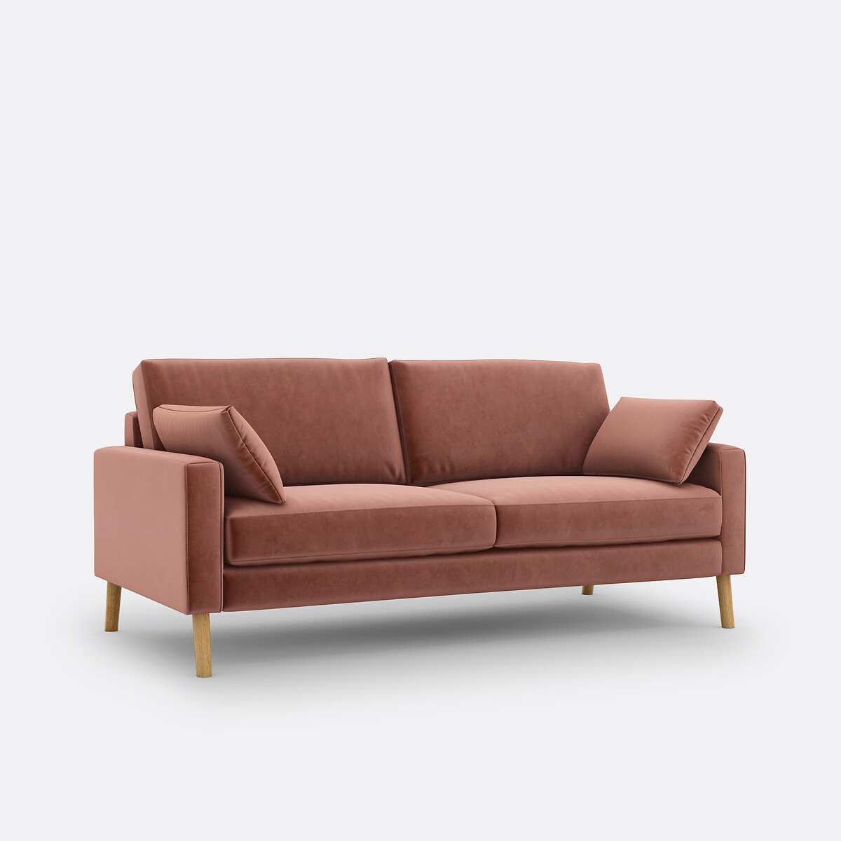 Sofa Stockholm, 2- oder 3-Sitzer, Samt rosenholz, SO'HOME