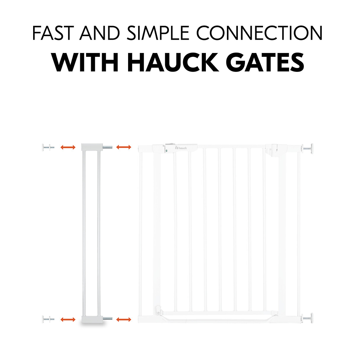 Safety Gate Extension 9 cm white, HAUCK