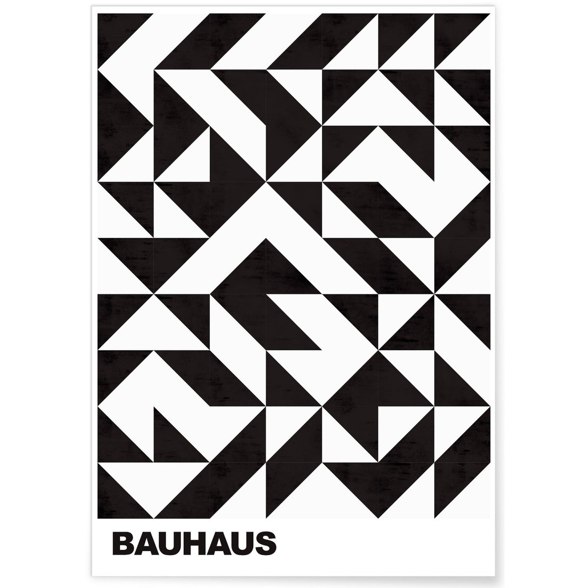 Affiche Bauhaus 42 blanc, L'AFFICHERIE