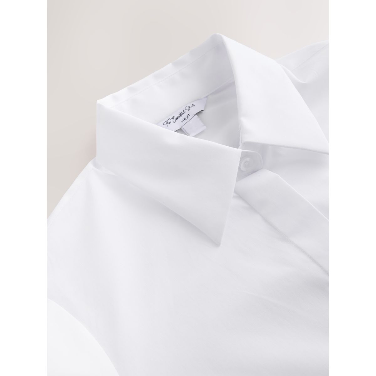 Chemise stretch ajustée à manches longues blanc, NEXT