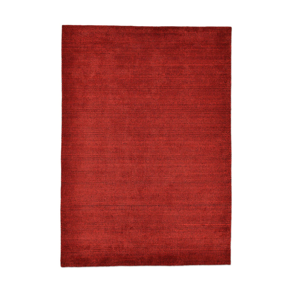 Tapis MYSORE, tufté main, 100% viscose, plat rouge, THEKO