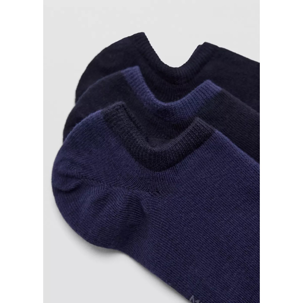 Lot 3 paires de socquettes bleu marine, MANGO MAN