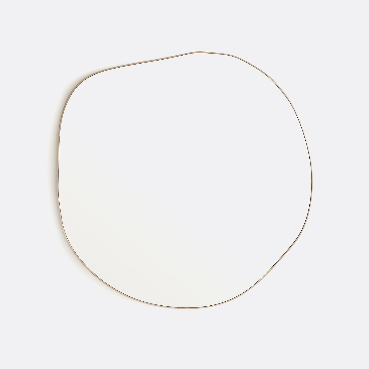 Organische vorm spiegel, lengte 58 cm, hoogte 58 cm, ORNICA messing, LA REDOUTE INTERIEURS