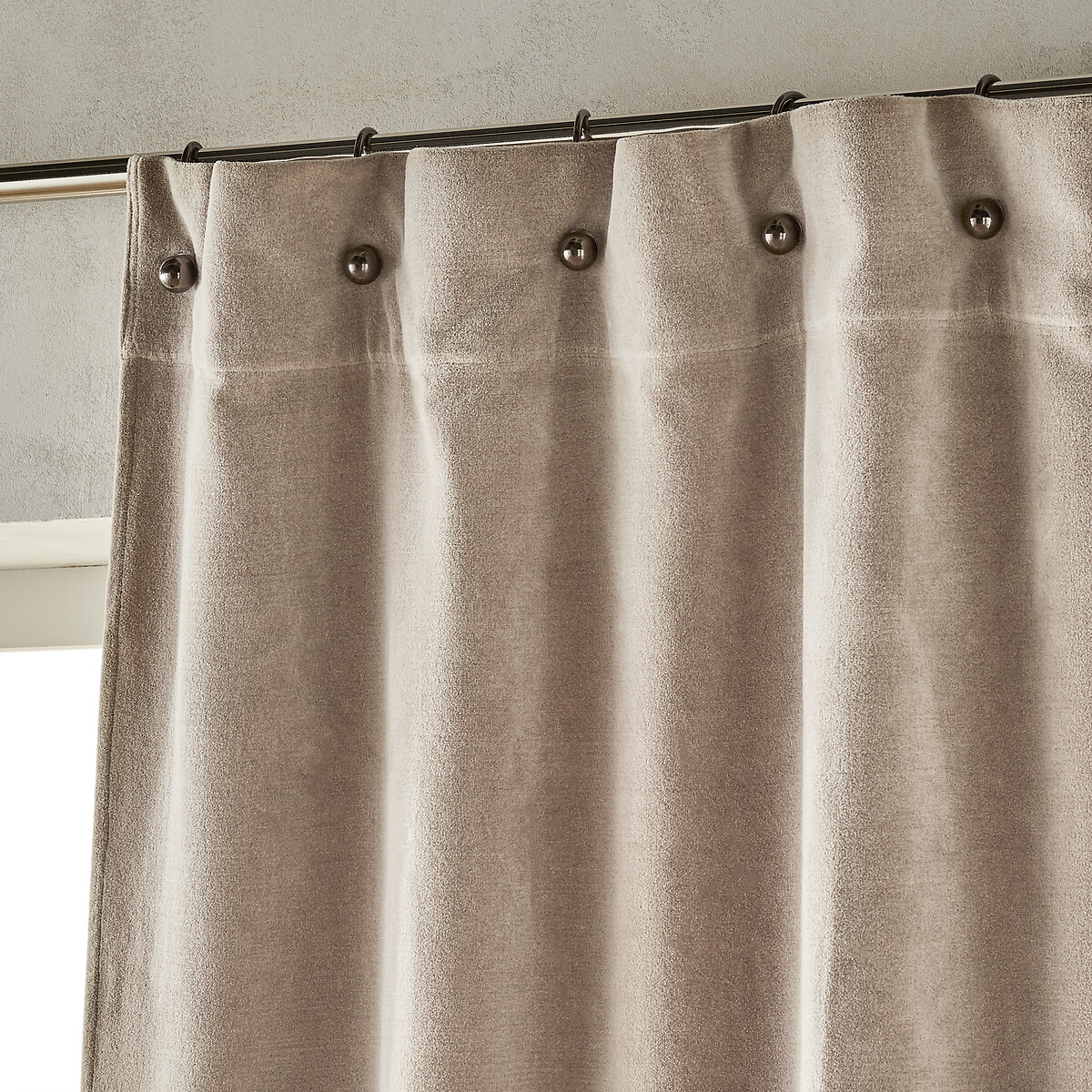 Cortina de terciopelo stone washed, Nyodhi gris, AM.PM