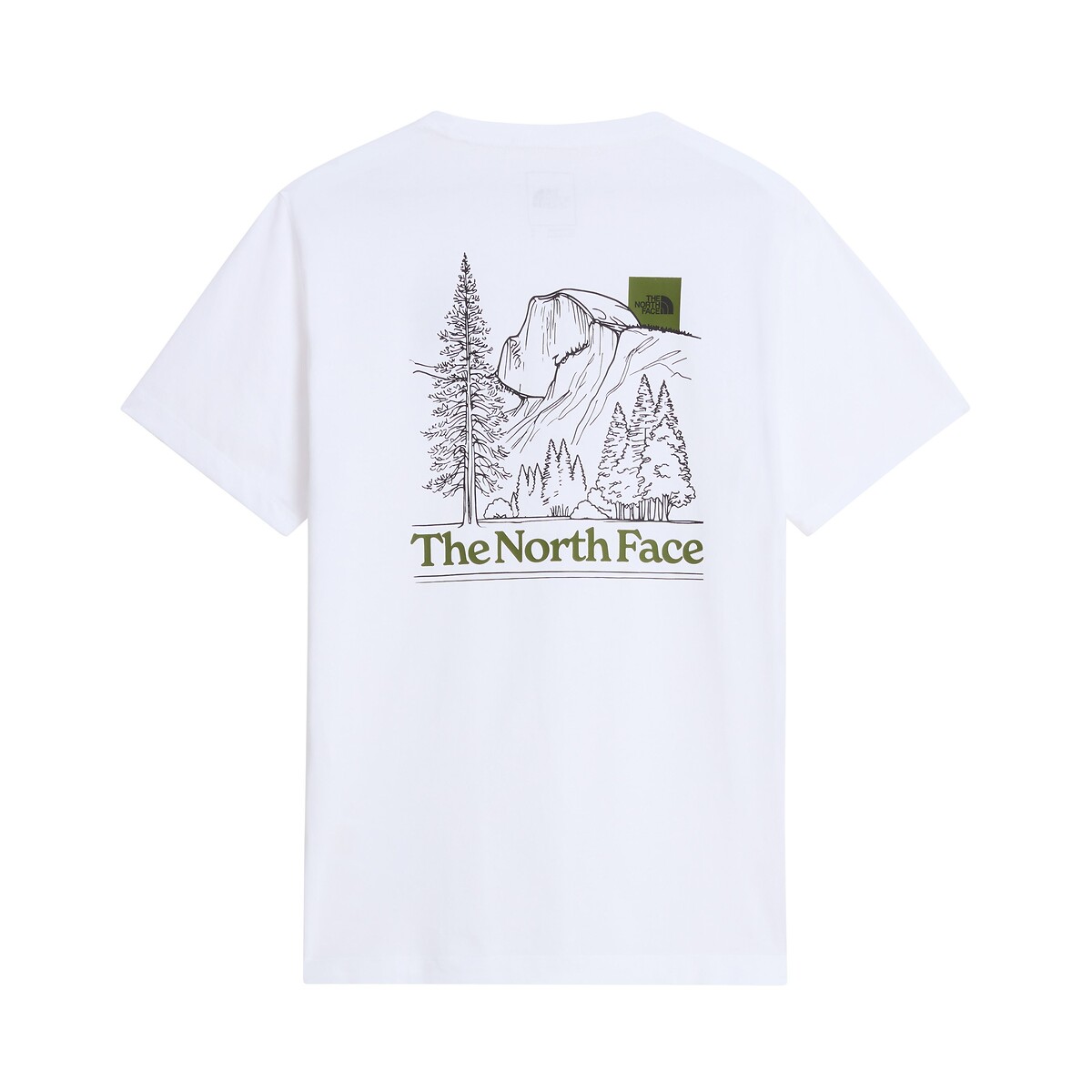 T-shirt manches courtes, imprimé dos blanc, THE NORTH FACE