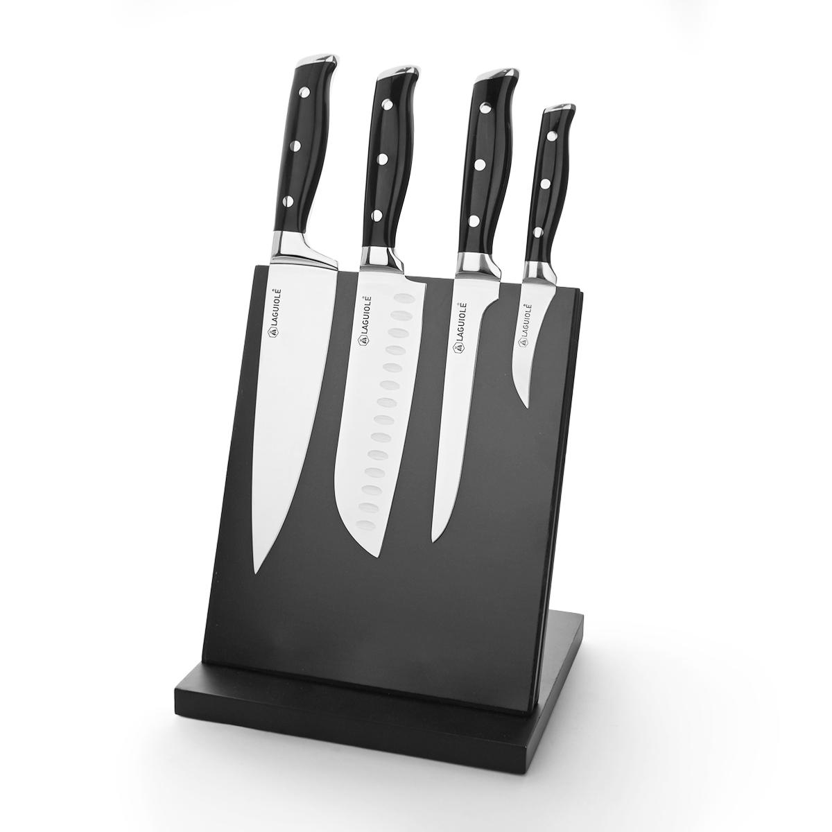 Bloc de 4 couteaux - "Essentials Chef" couleur unique, LAGUIOLE CUISSON