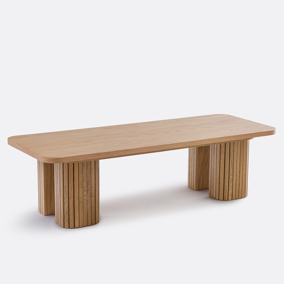 Table basse plaqué chêne, Latti coloris chêne, LA REDOUTE INTERIEURS