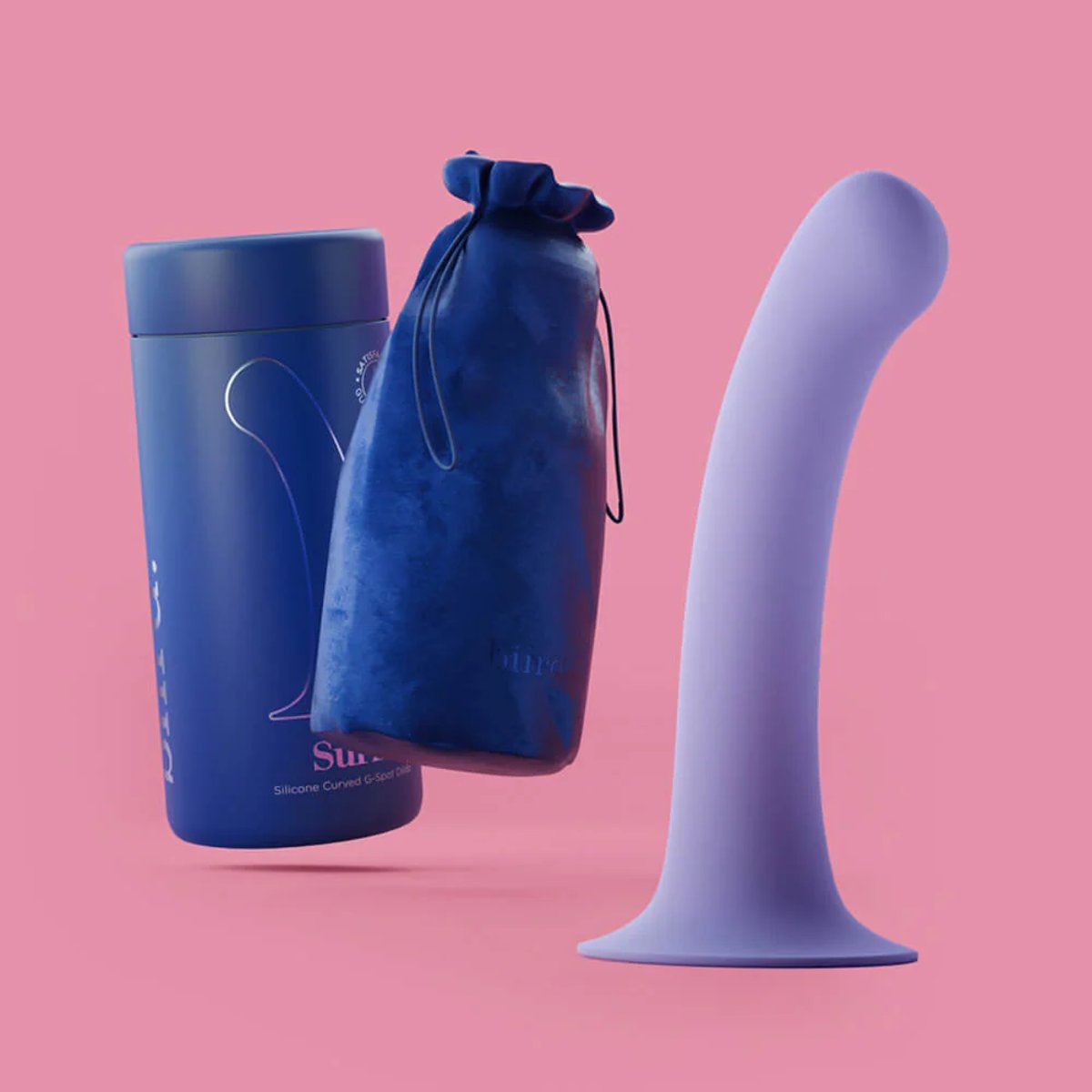 Vibromasseur non vibrant ventouse point G Surii violet, BIIRD