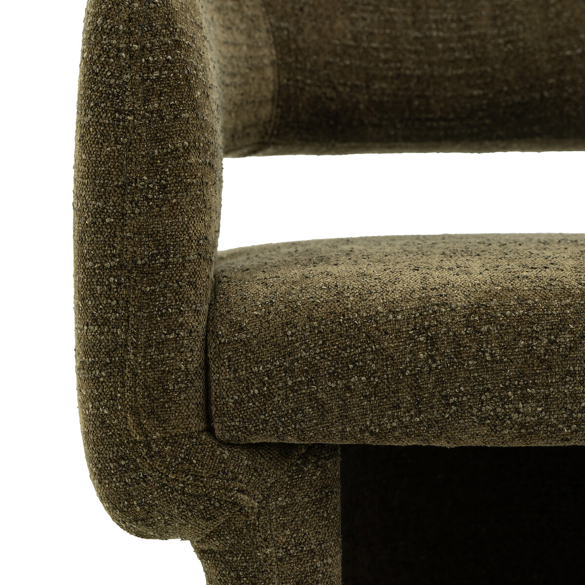 Valetta Sculptural Boucle Dining Chair green, SO'HOME