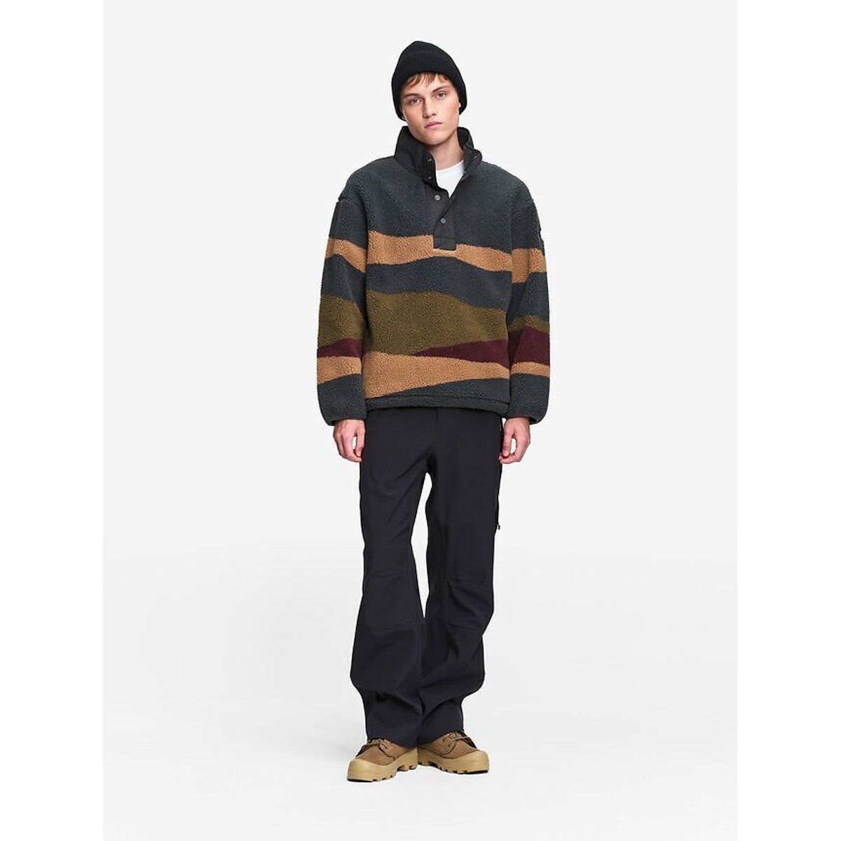 Pile collo alto con bottoni a pressione multicolore, AIGLE