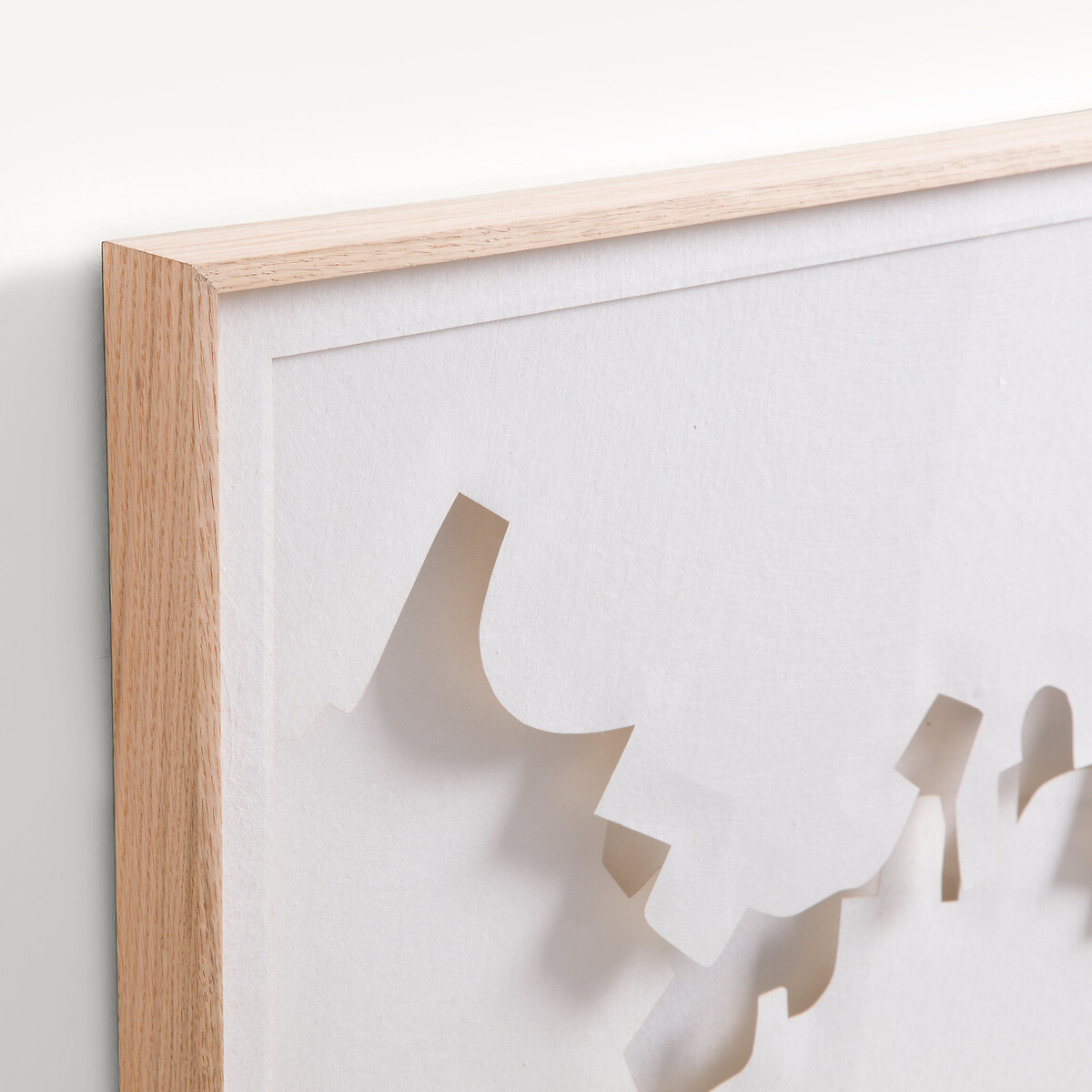 Tableau en relief, en papier découpé, NYMIA blanc, AM.PM