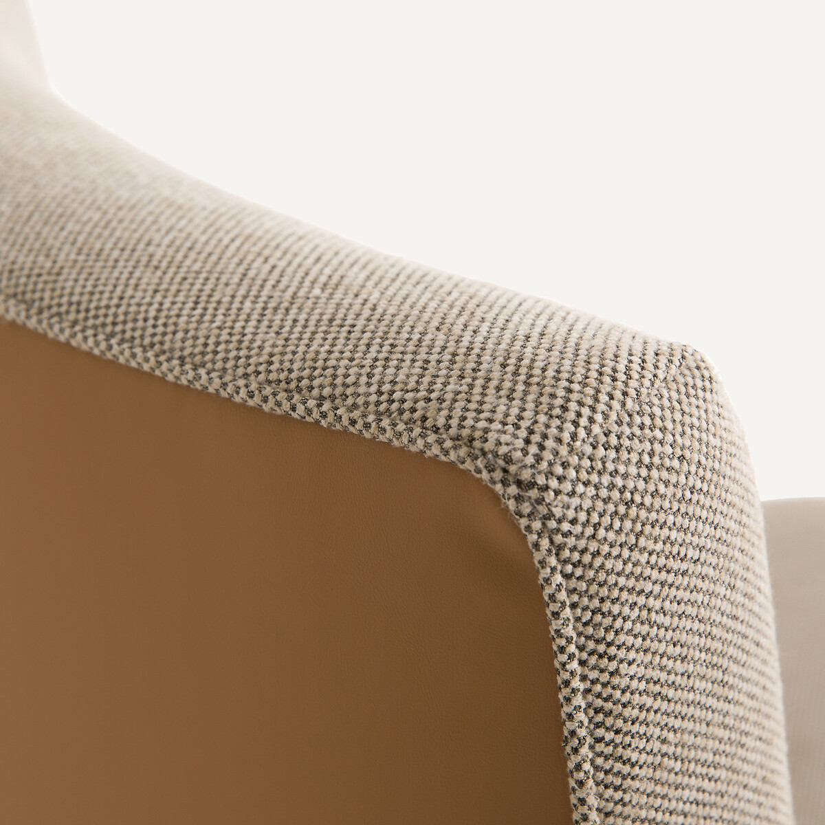 Fauteuil relax pivotant et son repose-pieds Wesley beige/moka, AM.PM