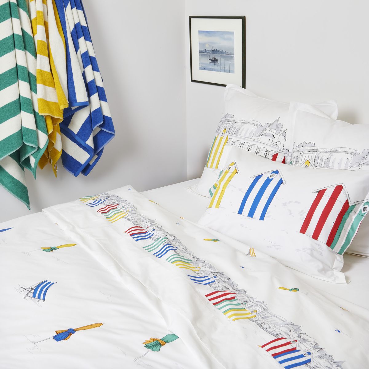 Drap Plat Percale De Coton - LES PLANCHES motifs, TRADITION DES VOSGES