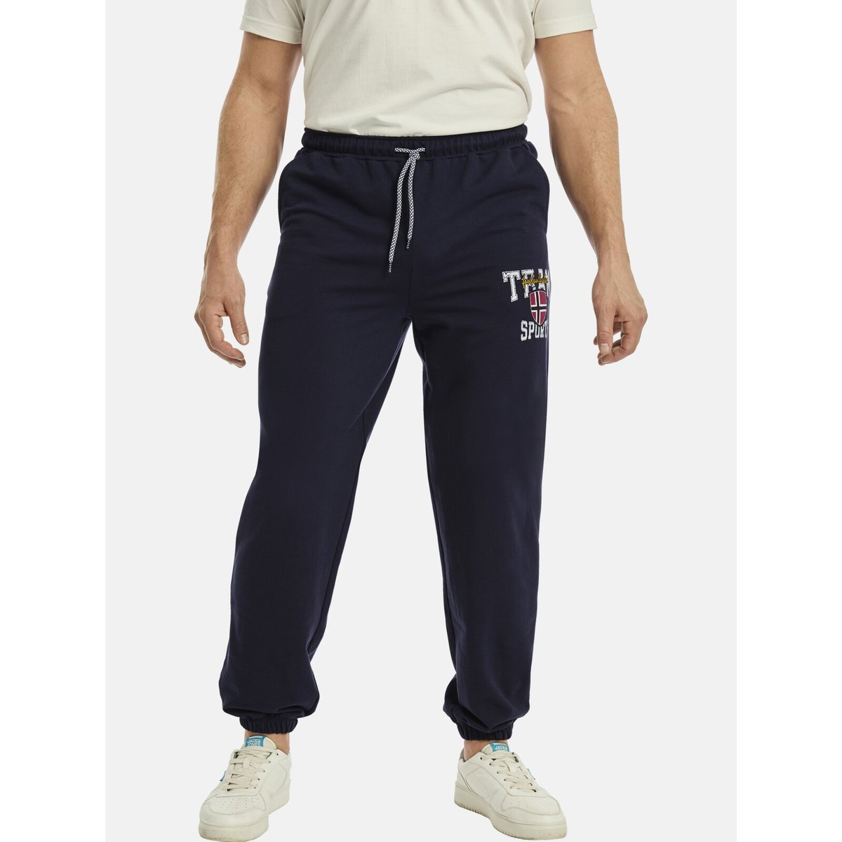 Pantalon de jogging THIBOR bleu foncé, JAN VANDERSTORM