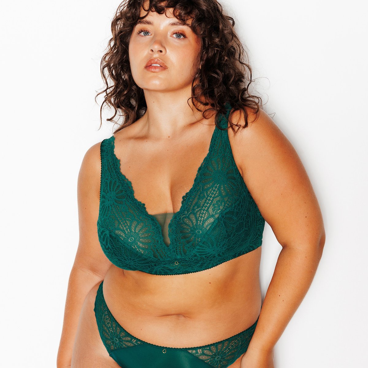 Soutien-gorge sans armature JANNEL vert fonce, ROUGEGORGE LINGERIE