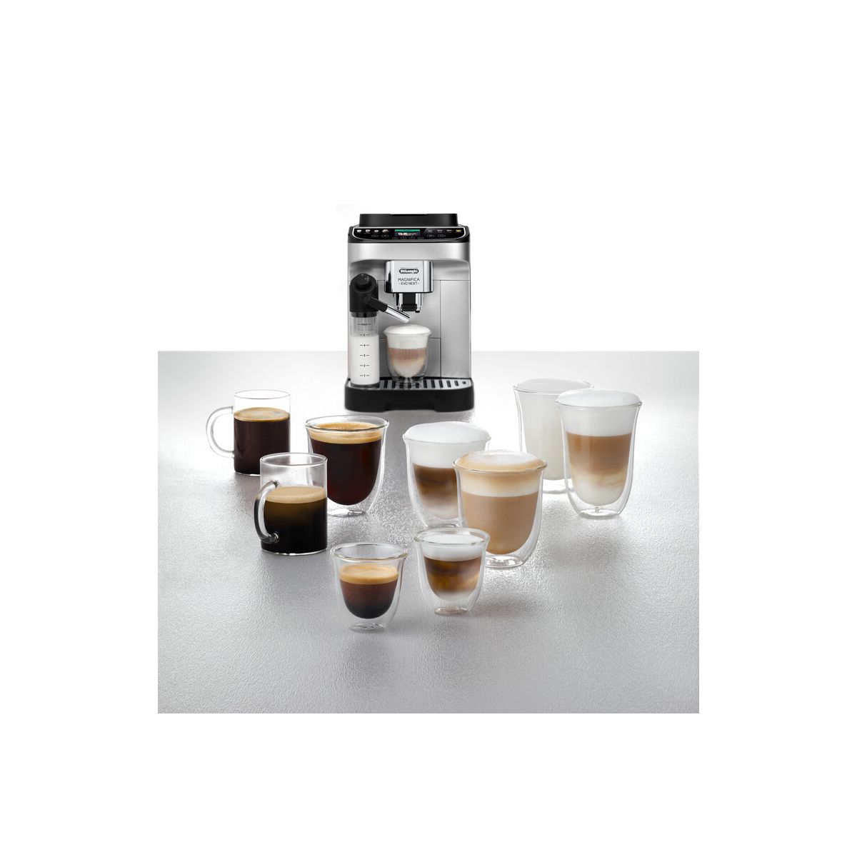 Expresso Broyeur ECAM310.80.SB Magnifica Evo Next Argent couleur unique, DELONGHI