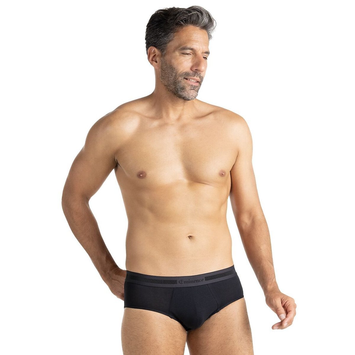 Lot de 3 slips homme Exception Eminence noir + bordeaux + bleu, EMINENCE